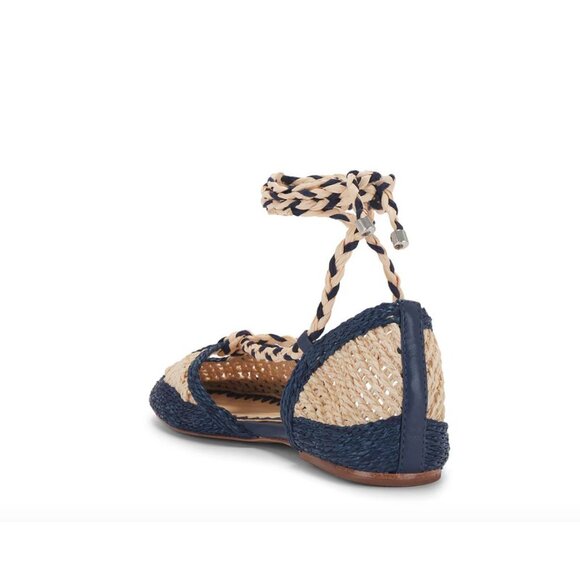 Schutz Jessel Flat Espadrille Sandals in Perla Nautico Blue NIB – Size 8 - Picture 3 of 10